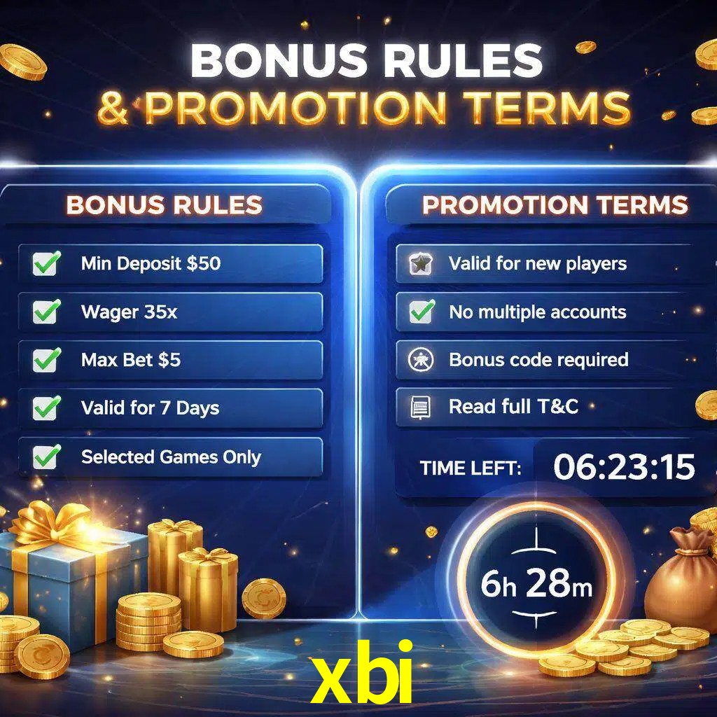 Reglas de promoción xbi y condiciones de bonos explicadas visualmente