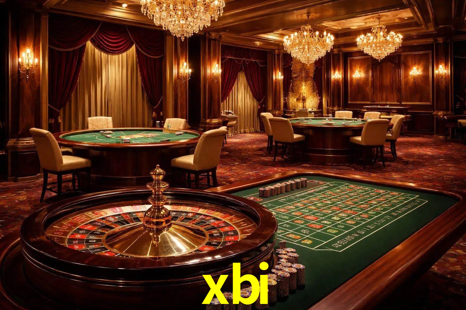 Una escena premium de mesa de casino en vivo con cartas, elementos de ruleta y un ambiente pulido de estudio de transmisión.